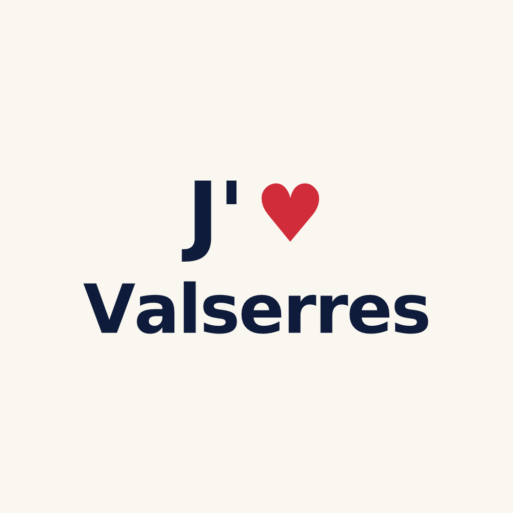 Tasse personnalisée Valserres — design J'aime Valserres