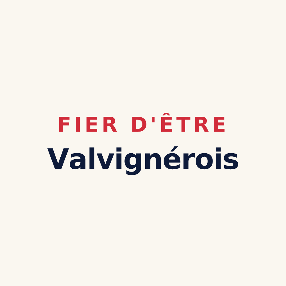 Tasse « Fier d'être Valvignérois » — design pour Valvignères