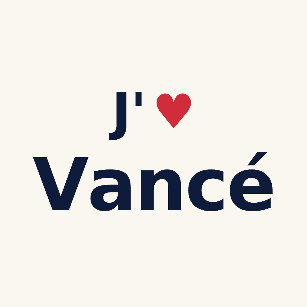 Tasse personnalisée Vancé — design J'aime Vancé