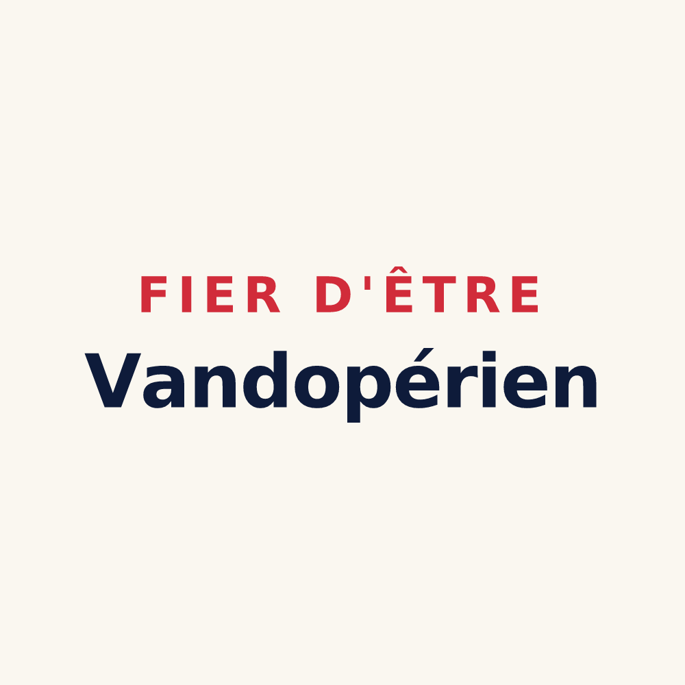 Tasse « Fier d'être Vandopérien » — design pour Vandœuvre-lès-Nancy