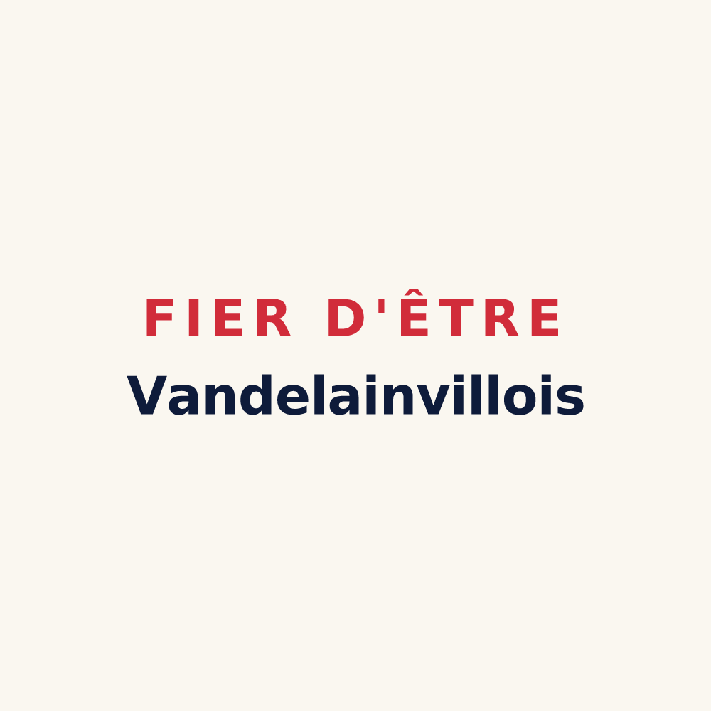 Tasse « Fier d'être Vandelainvillois » — design pour Vandelainville