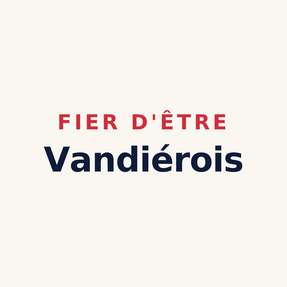Tasse « Fier d'être Vandiérois » — design pour Vandières
