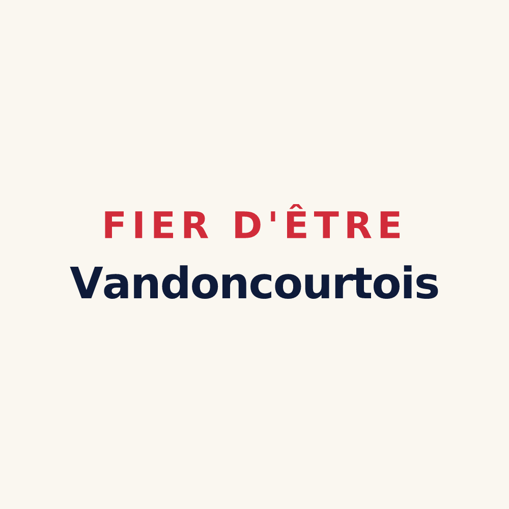 Tasse « Fier d'être Vandoncourtois » — design pour Vandoncourt