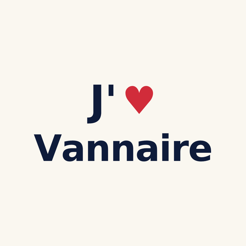 Tasse personnalisée Vannaire — design J'aime Vannaire