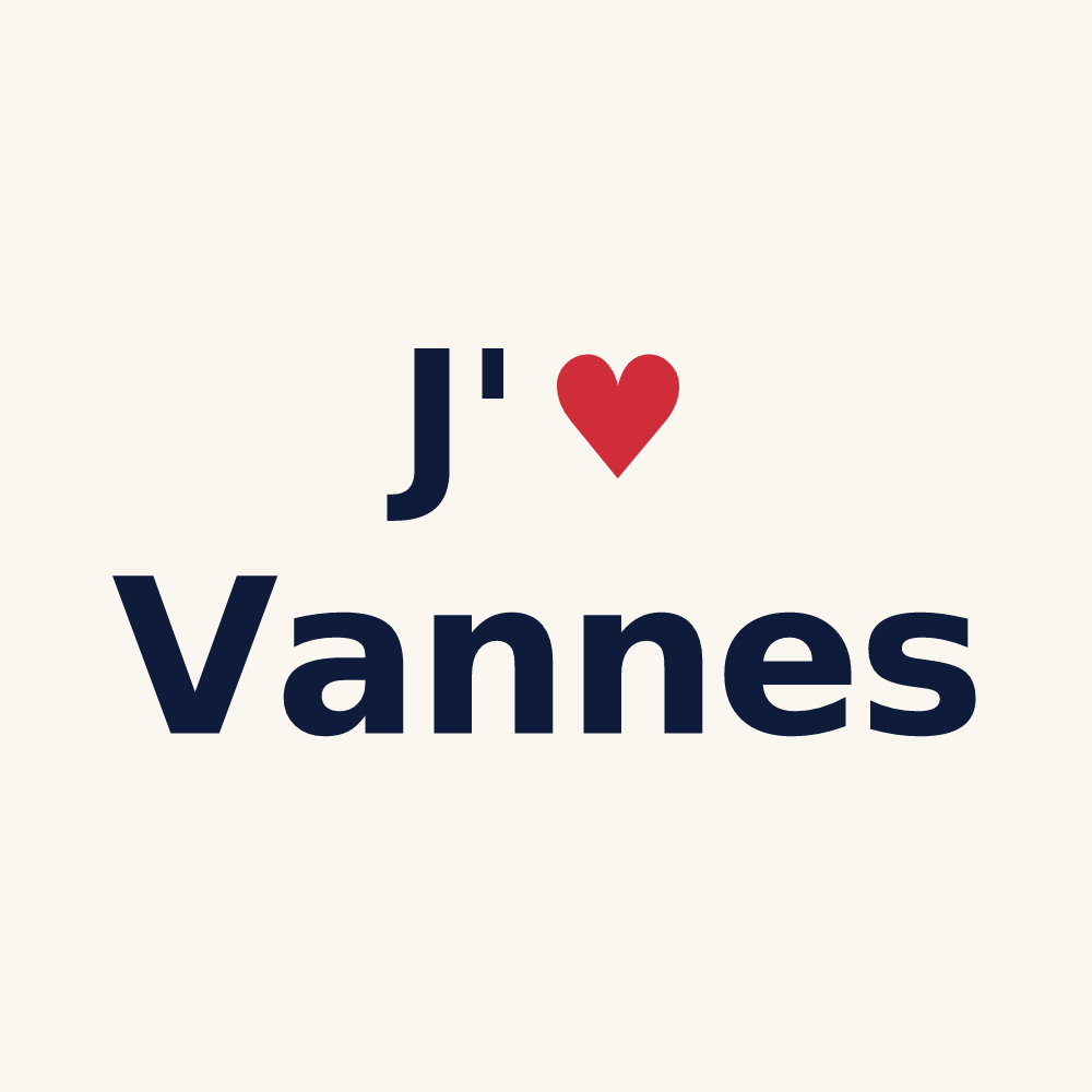 Tasse personnalisée Vannes — design J'aime Vannes