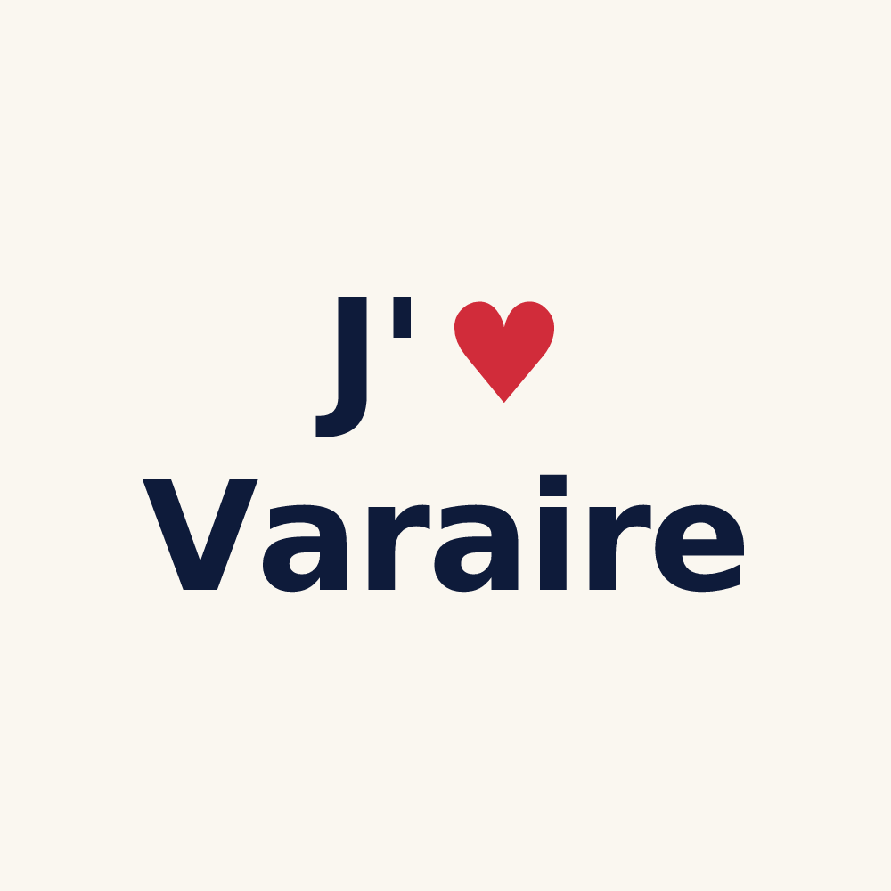 Tasse personnalisée Varaire — design J'aime Varaire