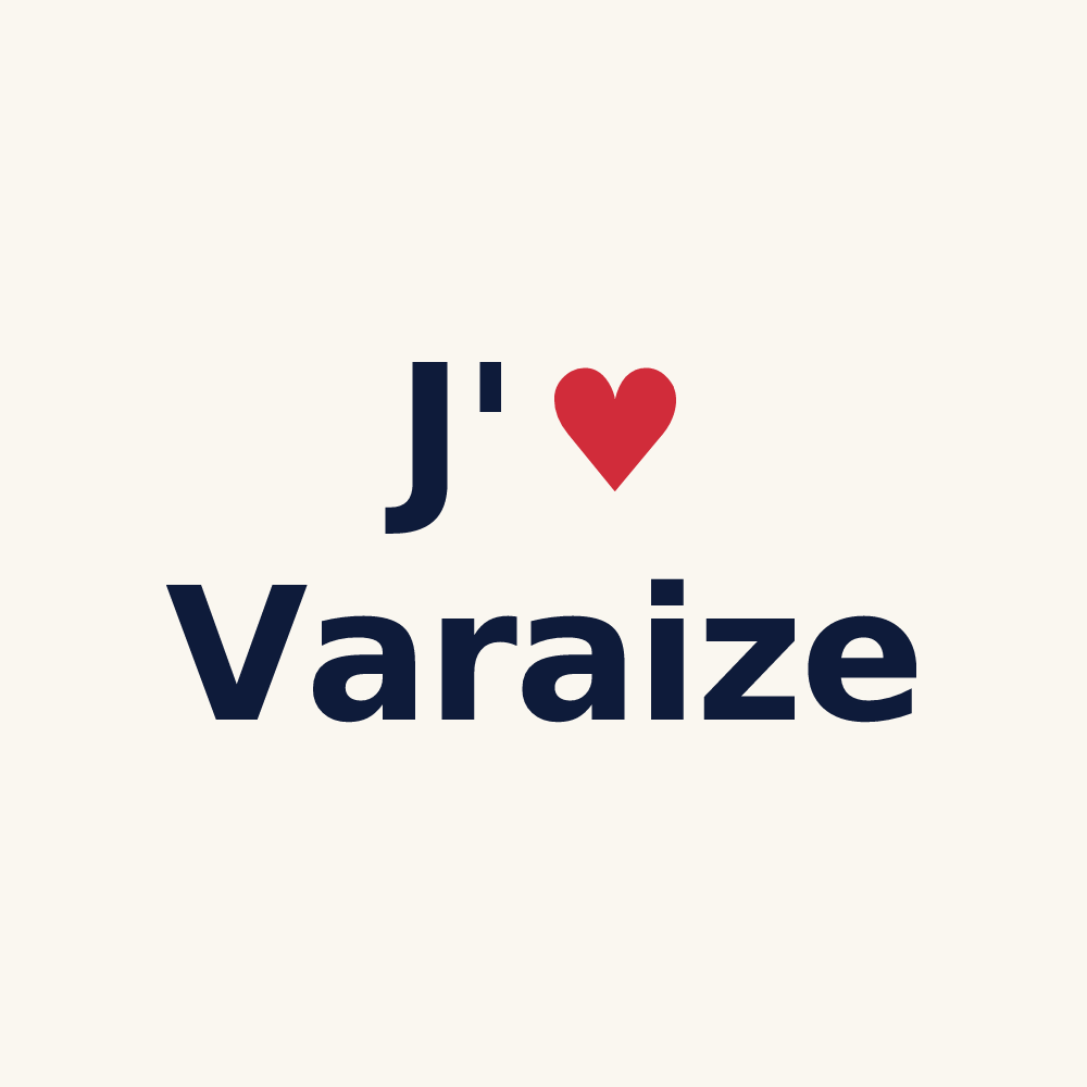 Tasse personnalisée Varaize — design J'aime Varaize
