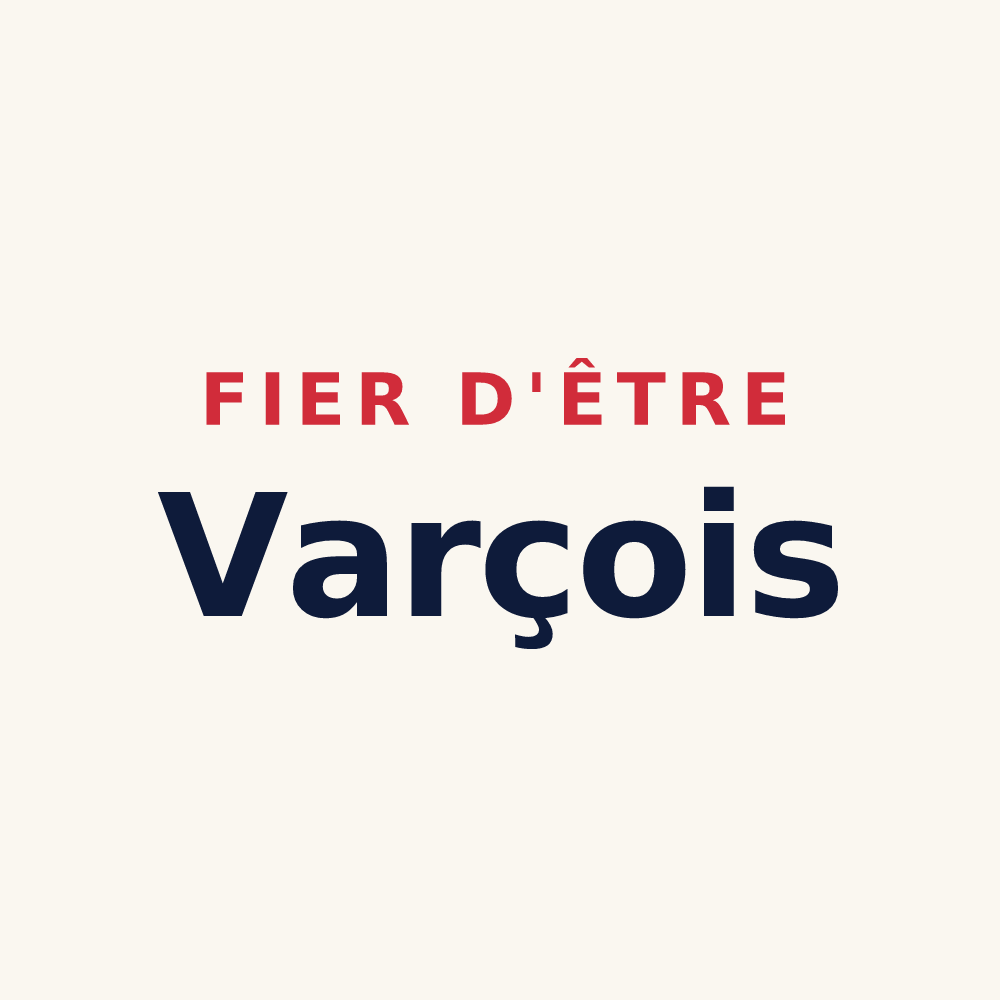 Tasse « Fier d'être Varçois » — design pour Varces-Allières-et-Risset