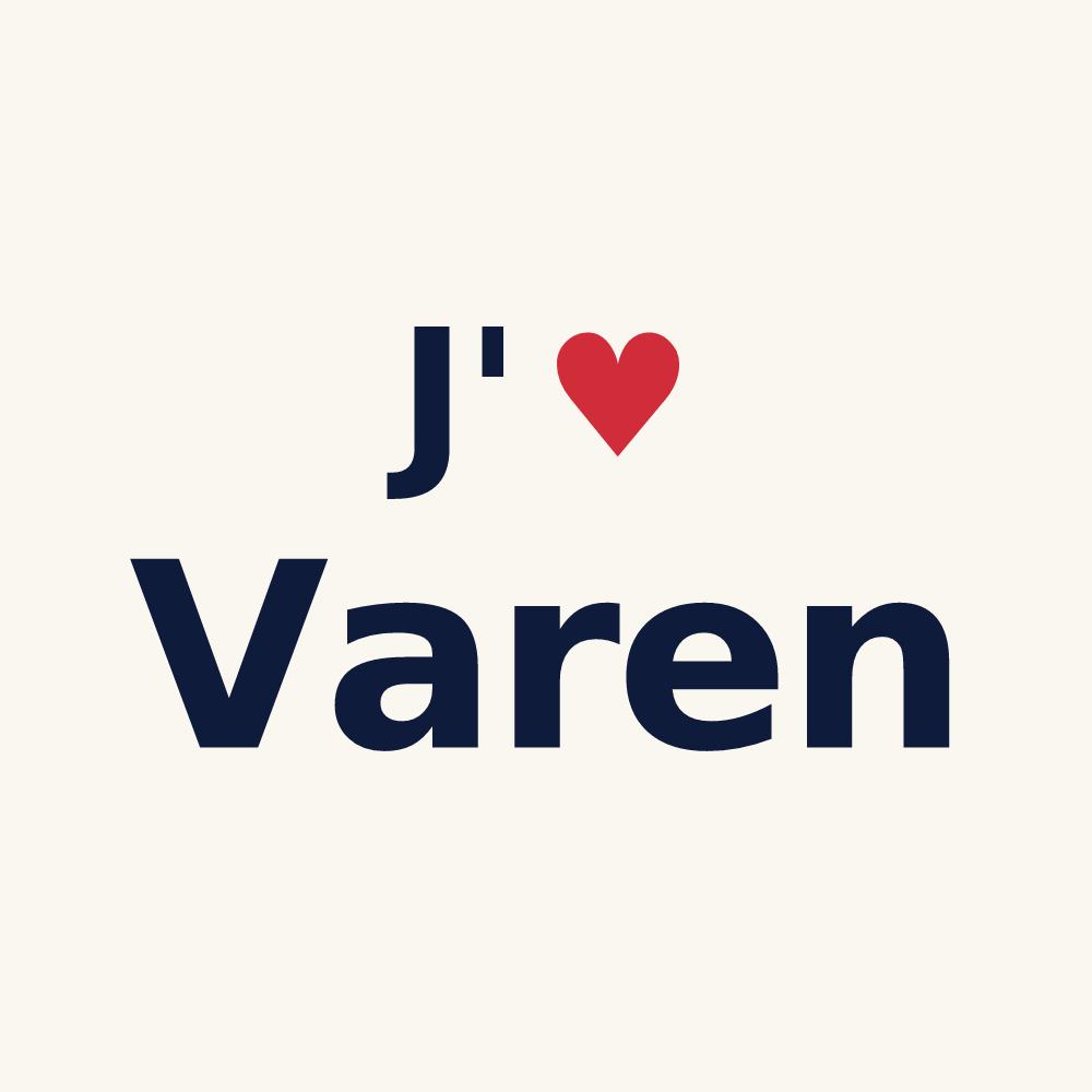 Tasse personnalisée Varen — design J'aime Varen