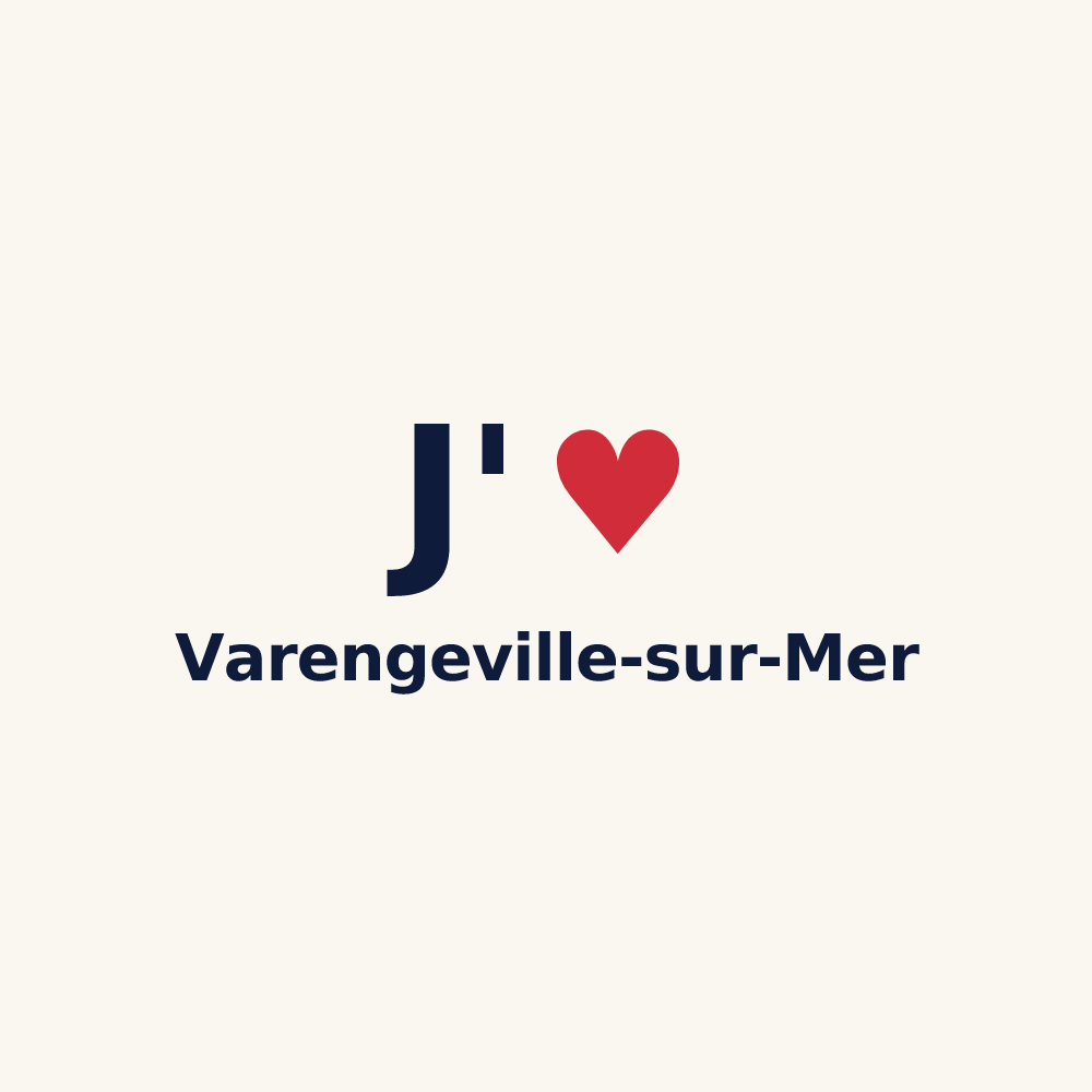Tasse personnalisée Varengeville-sur-Mer — design J'aime Varengeville-sur-Mer