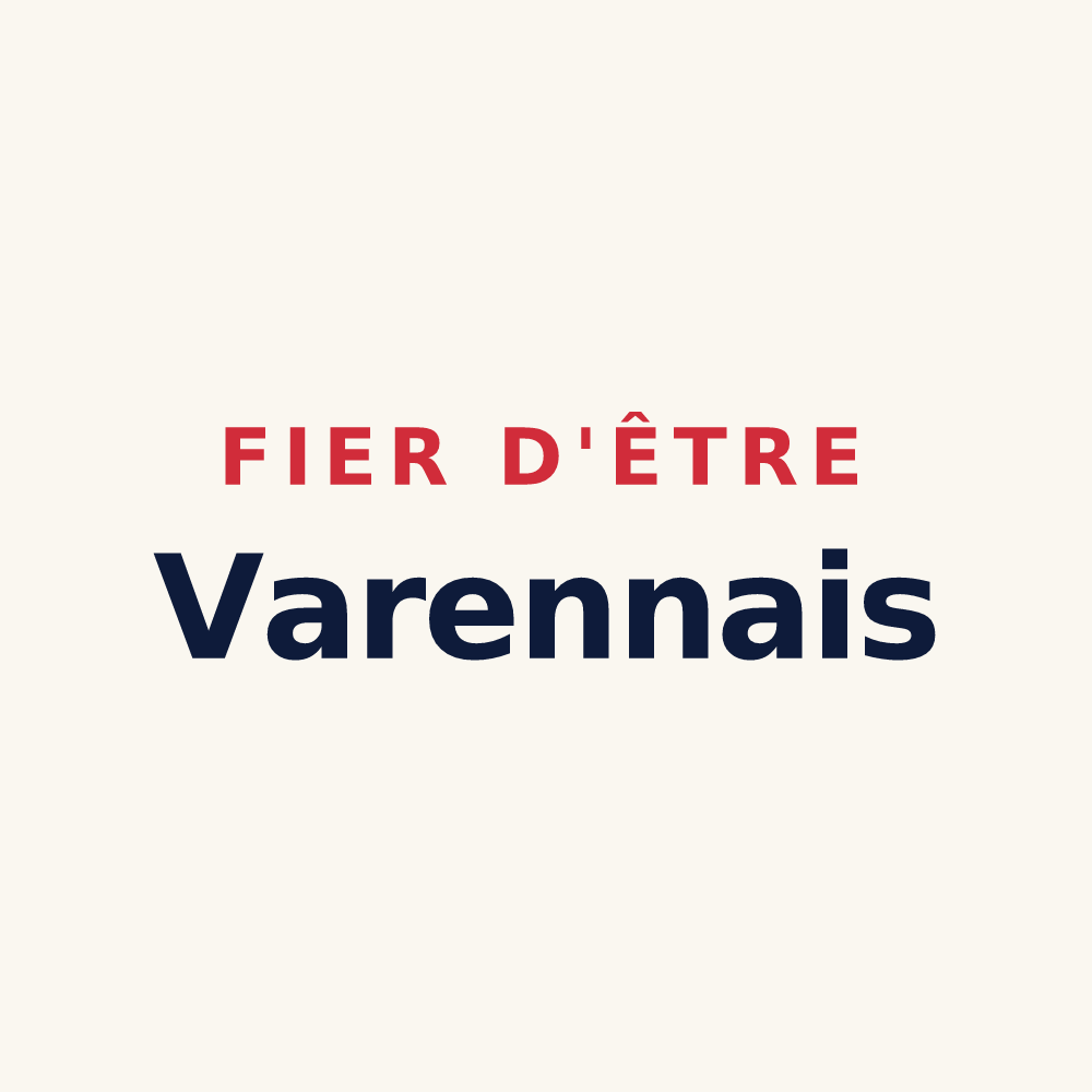 Tasse « Fier d'être Varennais » — design pour Varennes-sur-Amance