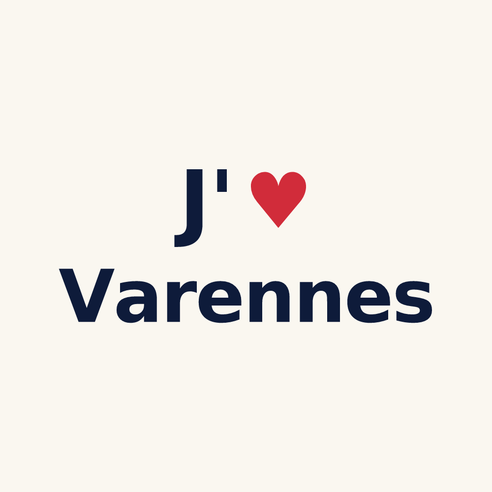 Tasse personnalisée Varennes — design J'aime Varennes