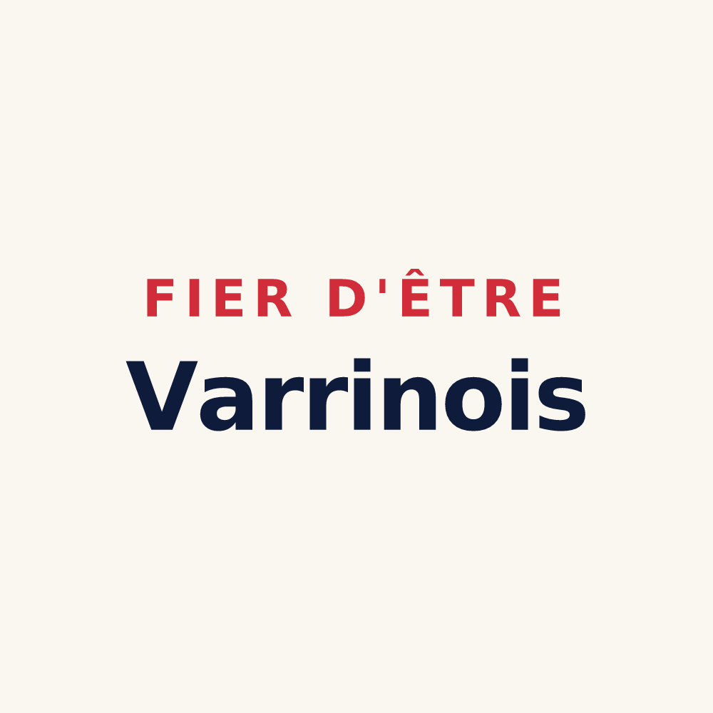 Tasse « Fier d'être Varrinois » — design pour Varrains