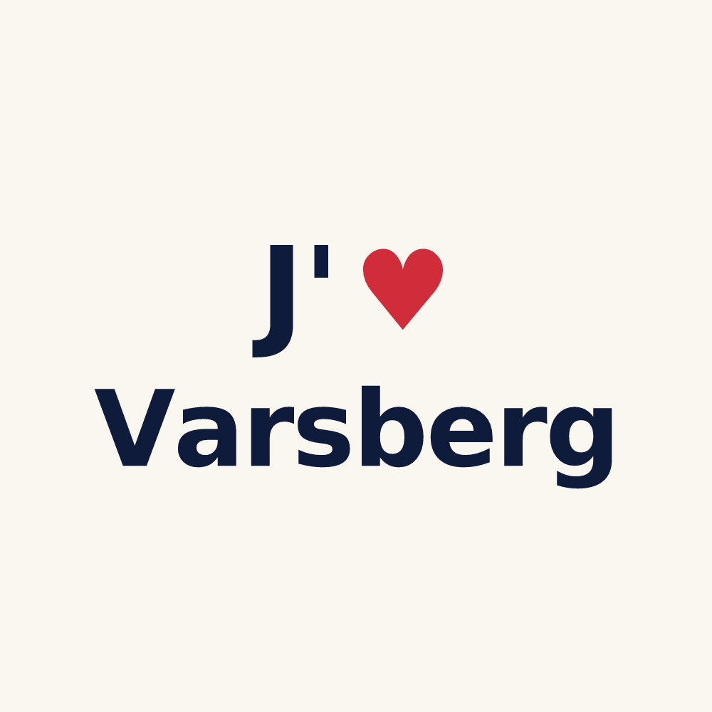 Tasse personnalisée Varsberg — design J'aime Varsberg
