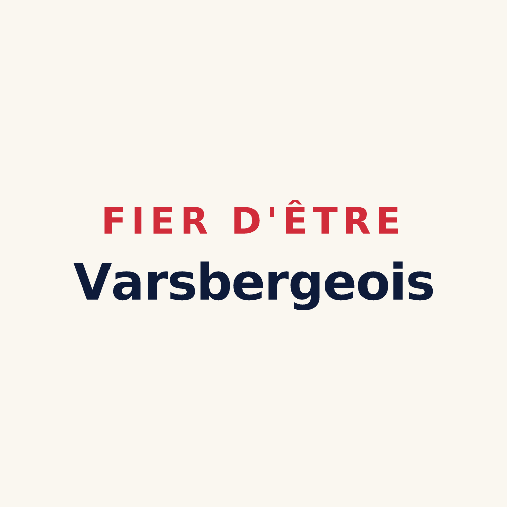 Tasse « Fier d'être Varsbergeois » — design pour Varsberg