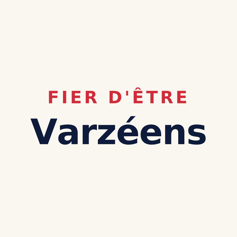 Tasse « Fier d'être Varzéens » — design pour Varzay