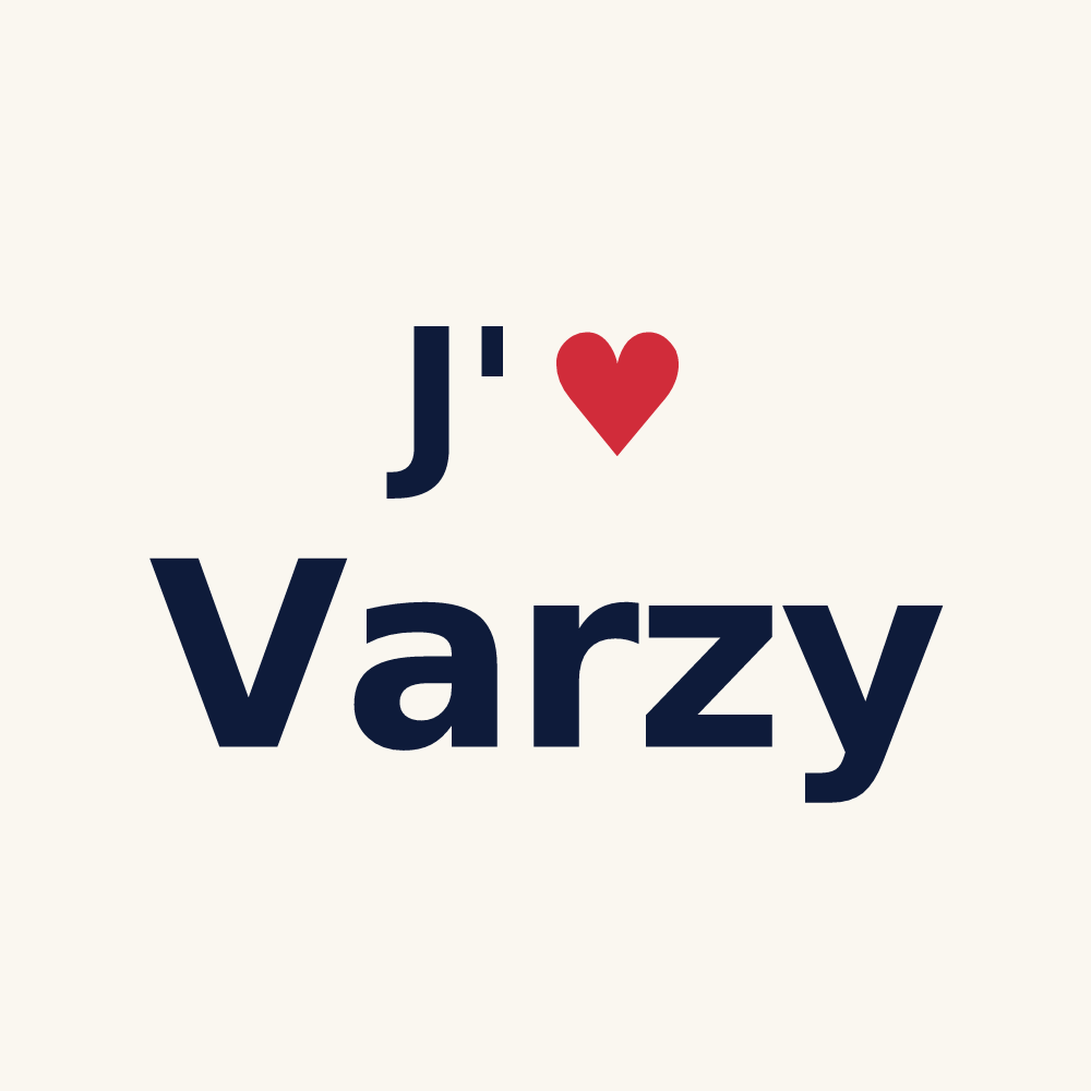 Tasse personnalisée Varzy — design J'aime Varzy