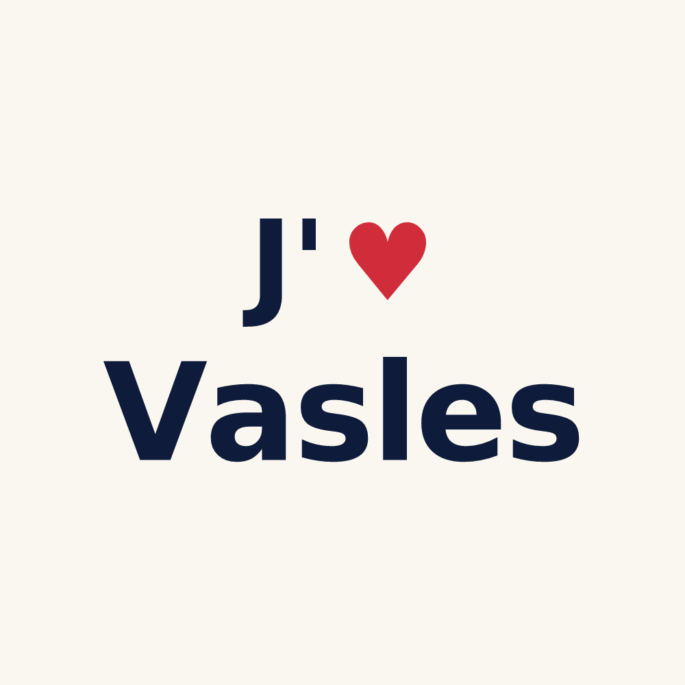 Tasse personnalisée Vasles — design J'aime Vasles