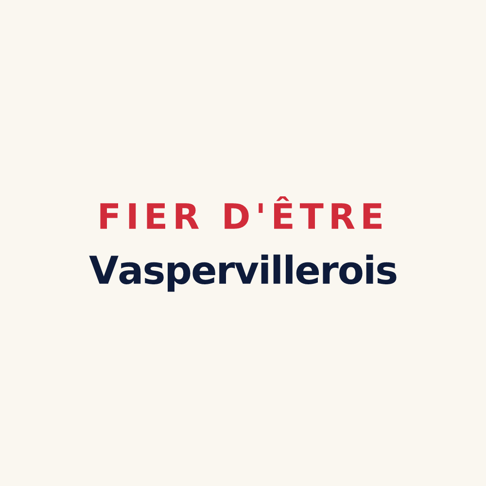Tasse « Fier d'être Vaspervillerois » — design pour Vasperviller