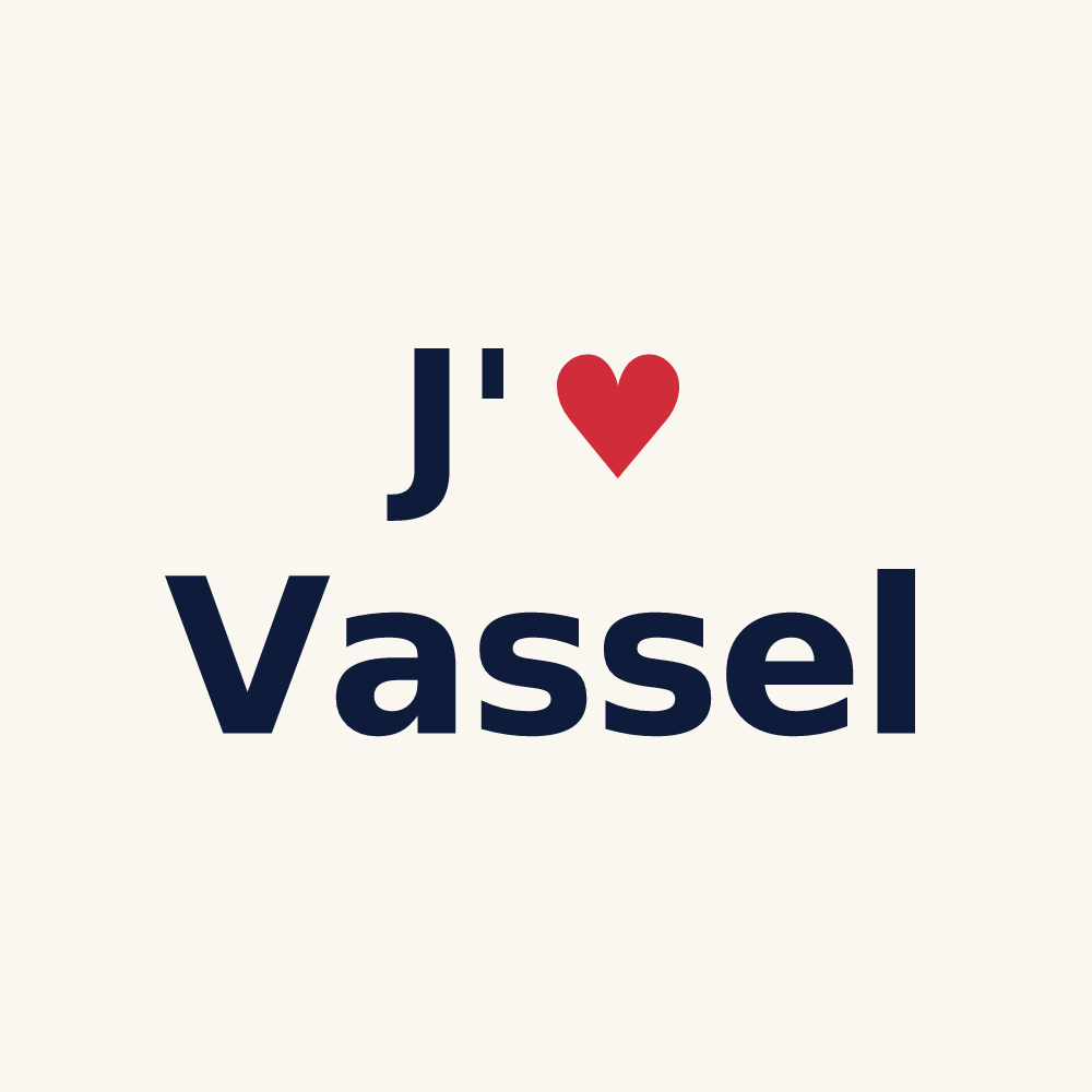 Tasse personnalisée Vassel — design J'aime Vassel