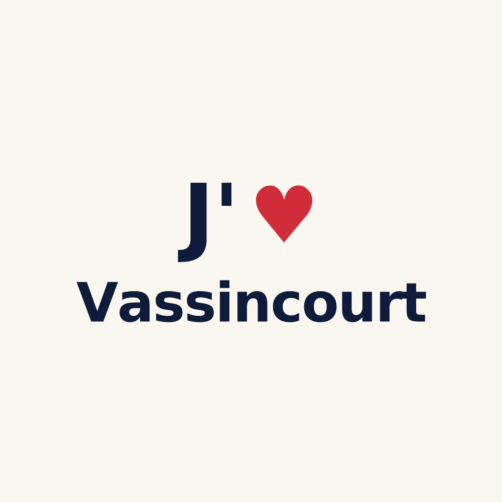 Tasse personnalisée Vassincourt — design J'aime Vassincourt
