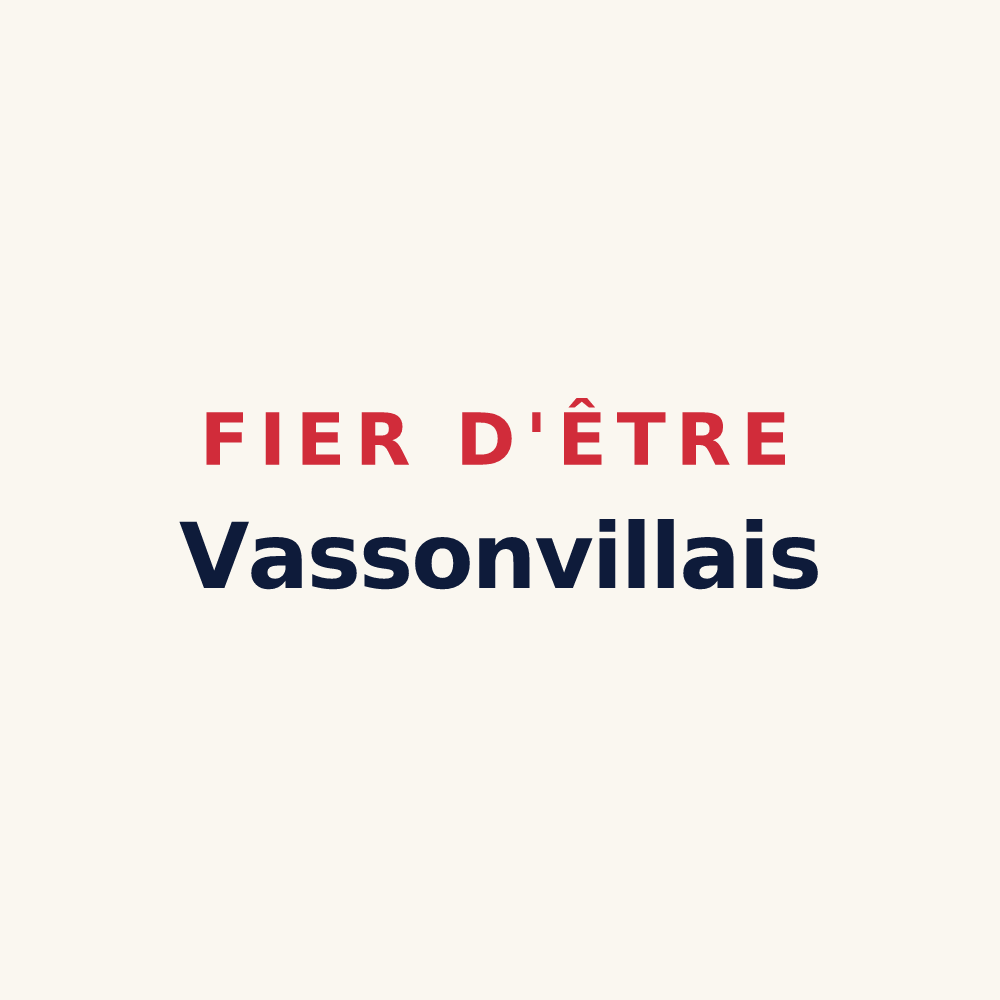 Tasse « Fier d'être Vassonvillais » — design pour Vassonville