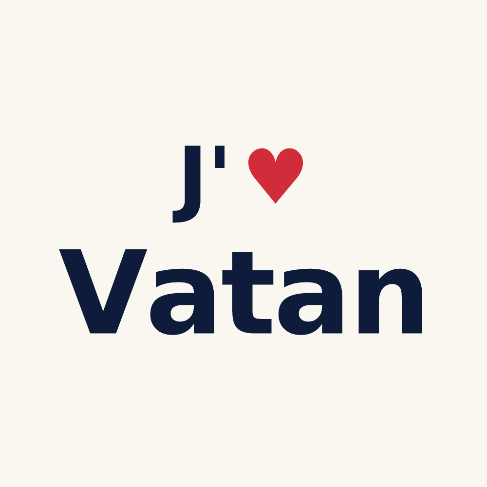 Tasse personnalisée Vatan — design J'aime Vatan