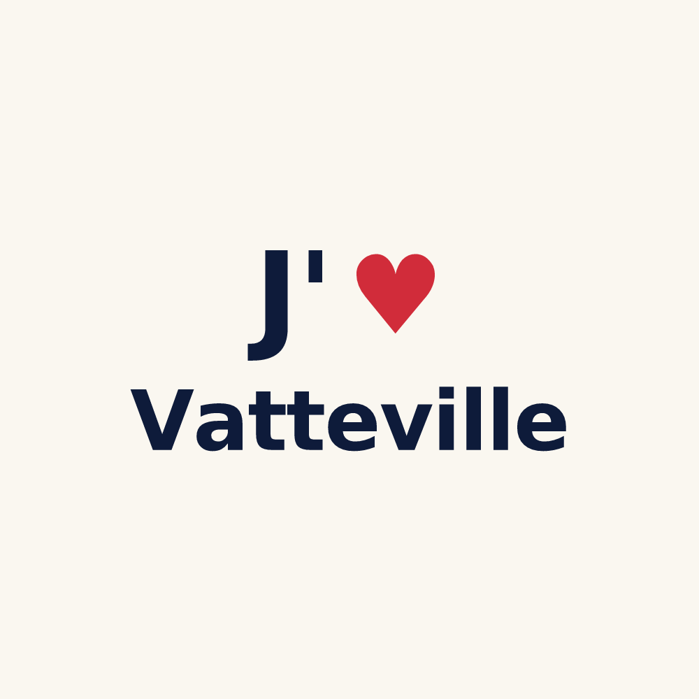 Tasse personnalisée Vatteville — design J'aime Vatteville