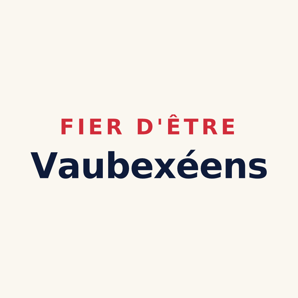 Tasse « Fier d'être Vaubexéens » — design pour Vaubexy