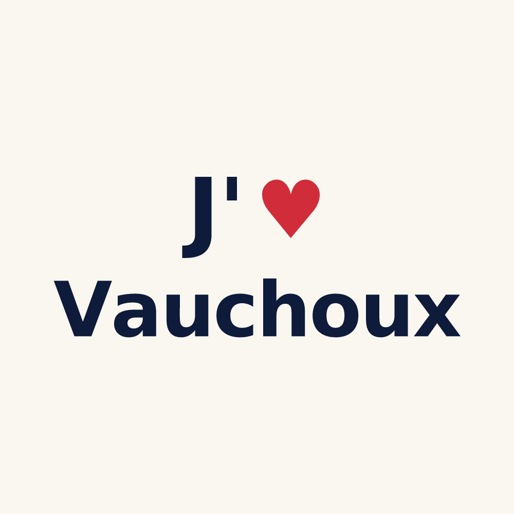 Tasse personnalisée Vauchoux — design J'aime Vauchoux