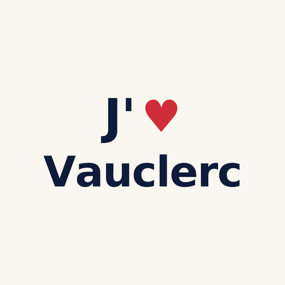 Tasse personnalisée Vauclerc — design J'aime Vauclerc