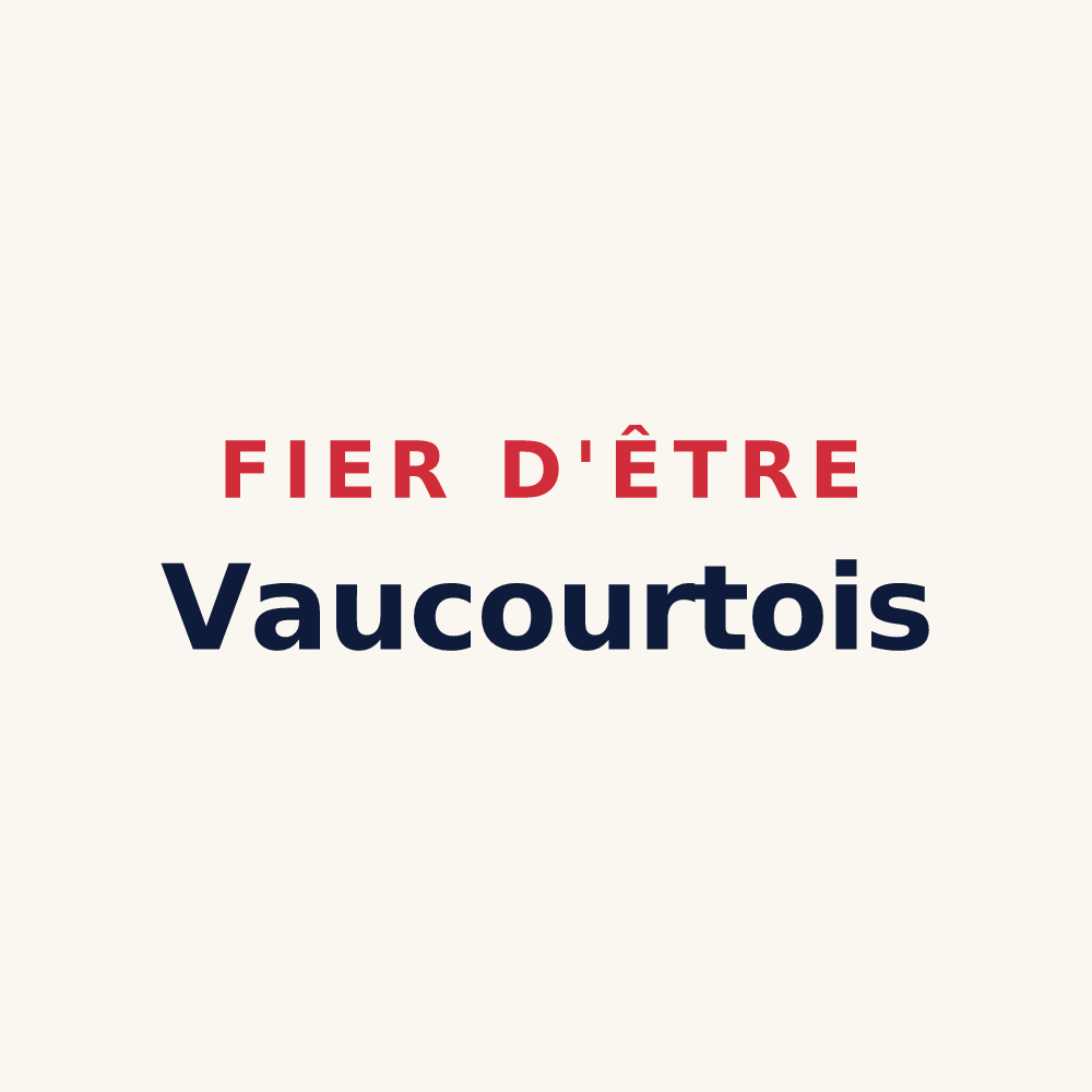 Tasse « Fier d'être Vaucourtois » — design pour Vaucourt