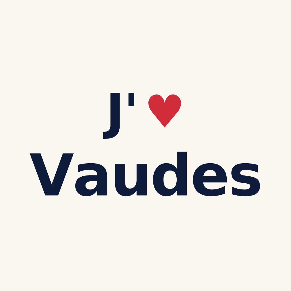 Tasse personnalisée Vaudes — design J'aime Vaudes