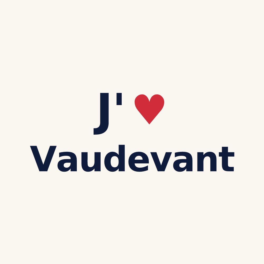 Tasse personnalisée Vaudevant — design J'aime Vaudevant
