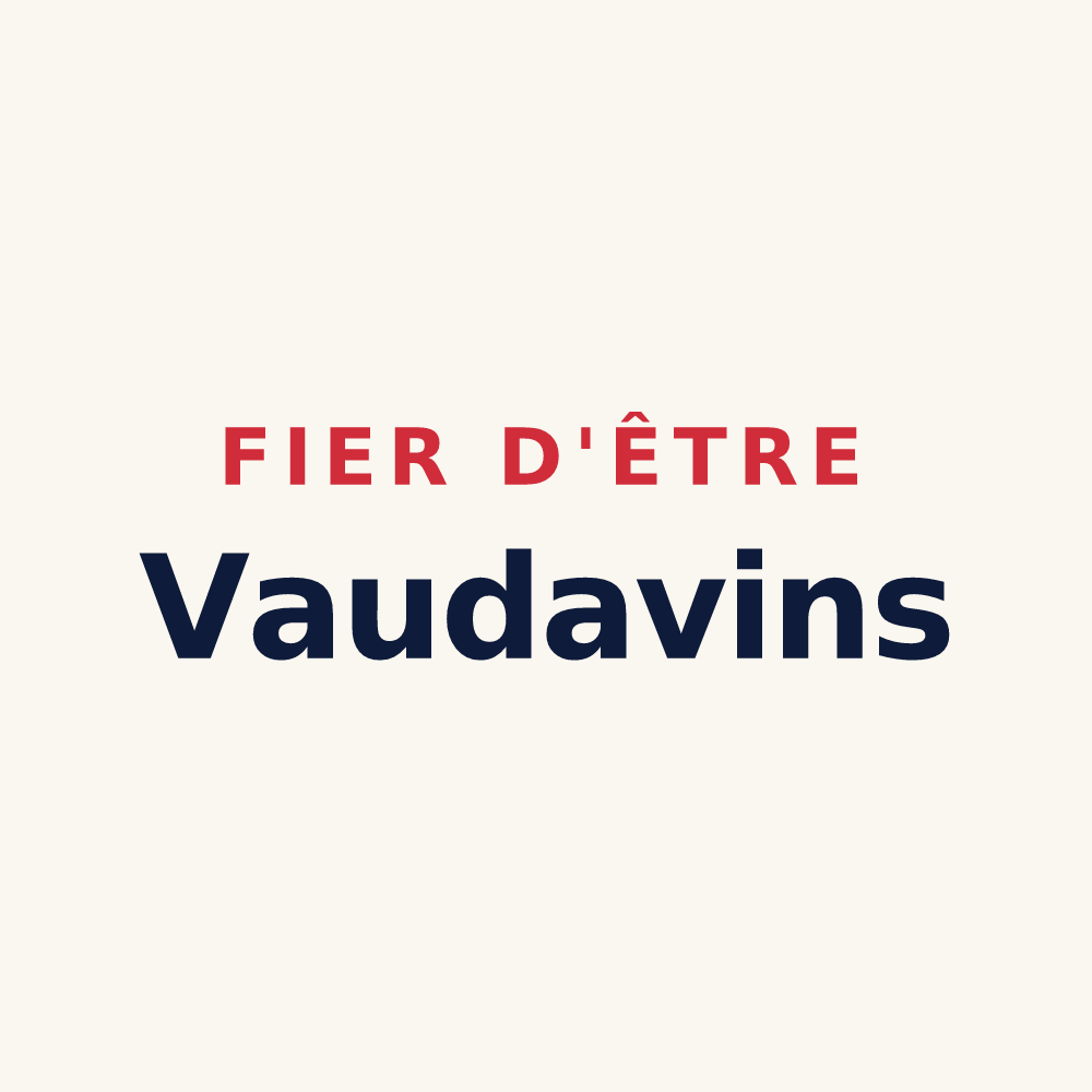 Tasse « Fier d'être Vaudavins » — design pour Vaudevant