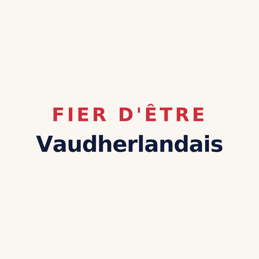 Tasse « Fier d'être Vaudherlandais » — design pour Vaudherland
