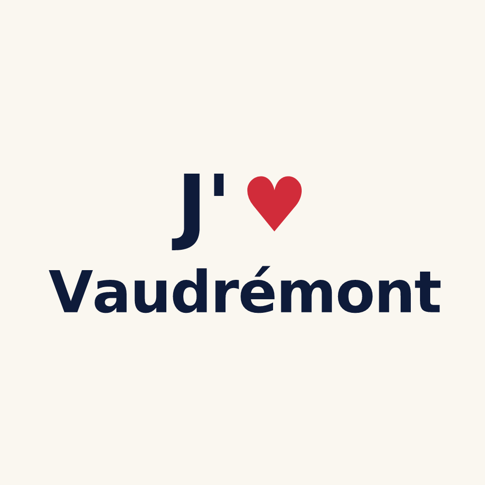 Tasse personnalisée Vaudrémont — design J'aime Vaudrémont