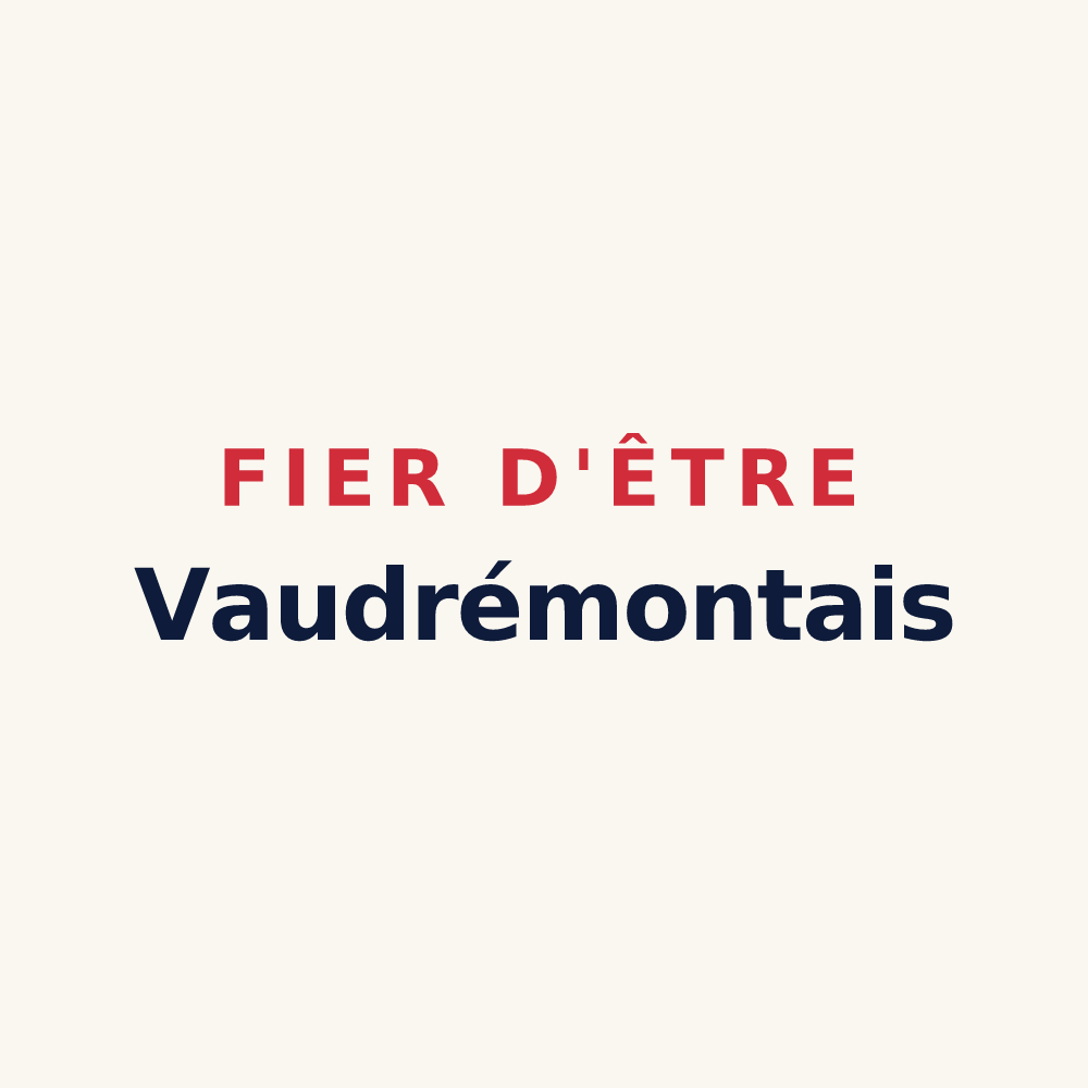 Tasse « Fier d'être Vaudrémontais » — design pour Vaudrémont