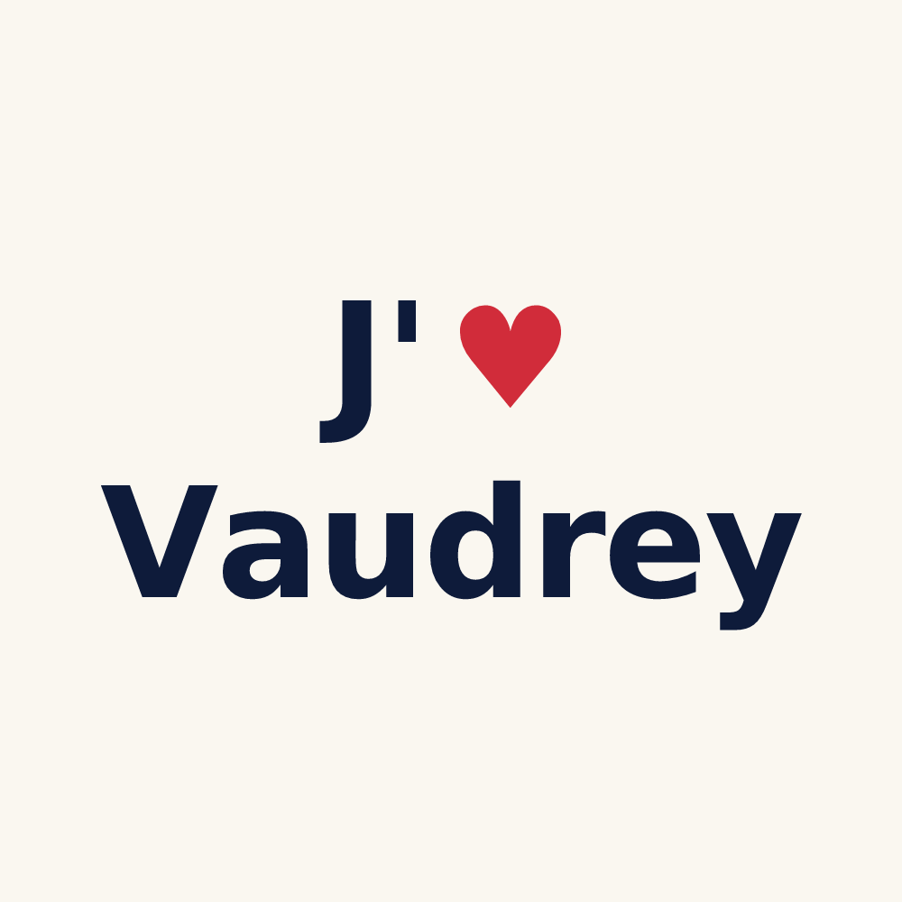 Tasse personnalisée Vaudrey — design J'aime Vaudrey