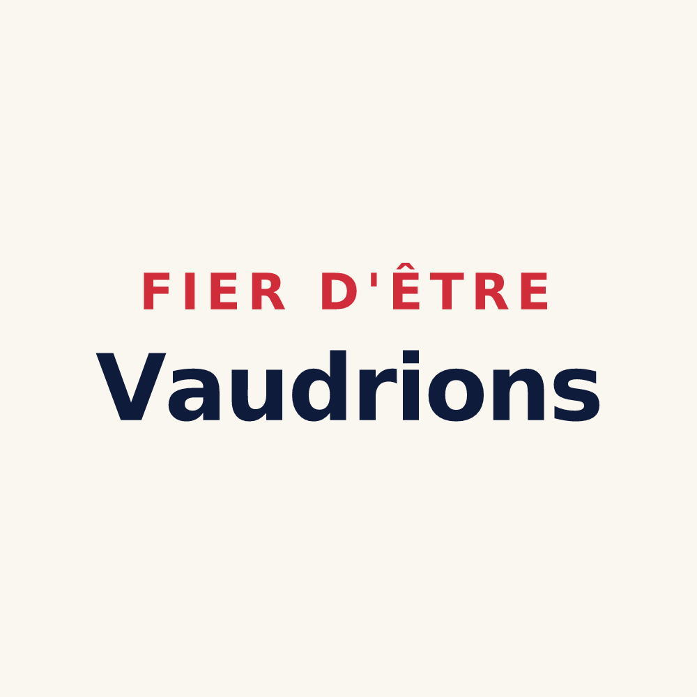 Tasse « Fier d'être Vaudrions » — design pour Vaudrey