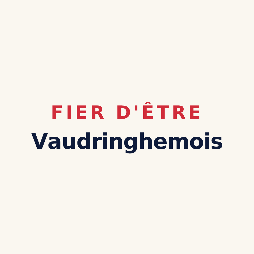 Tasse « Fier d'être Vaudringhemois » — design pour Vaudringhem
