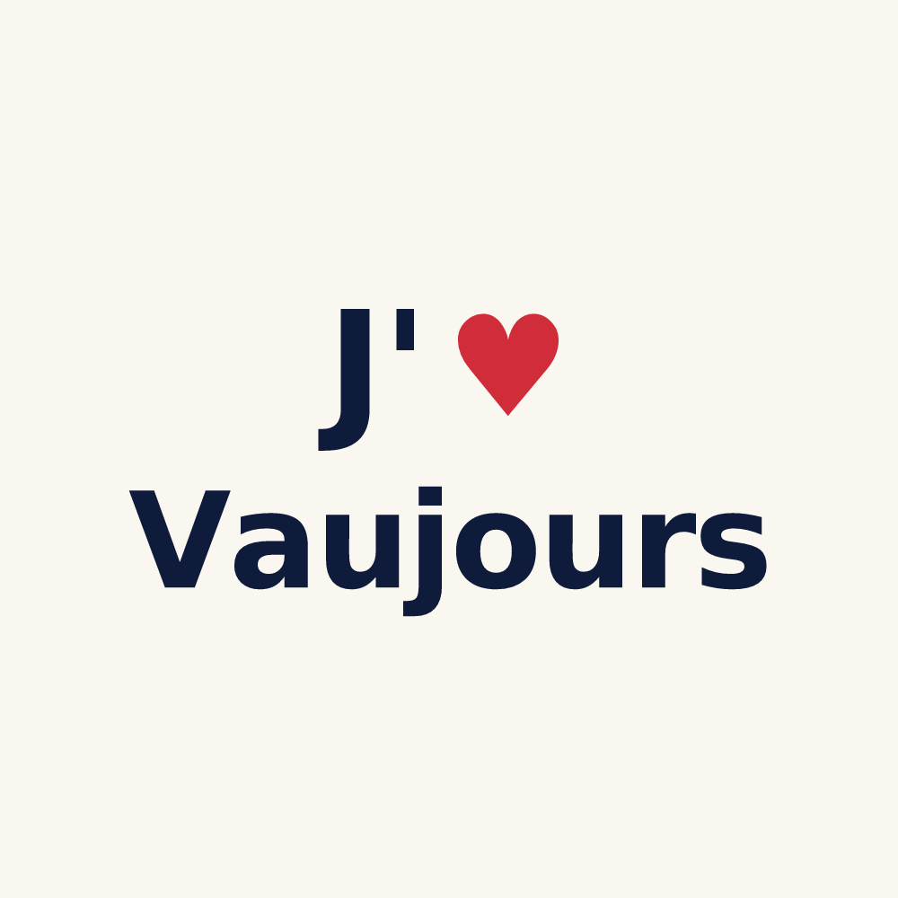 Tasse personnalisée Vaujours — design J'aime Vaujours