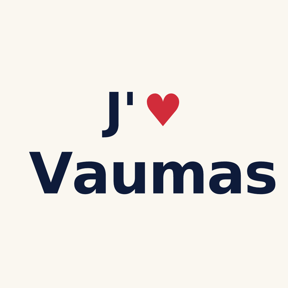 Tasse personnalisée Vaumas — design J'aime Vaumas
