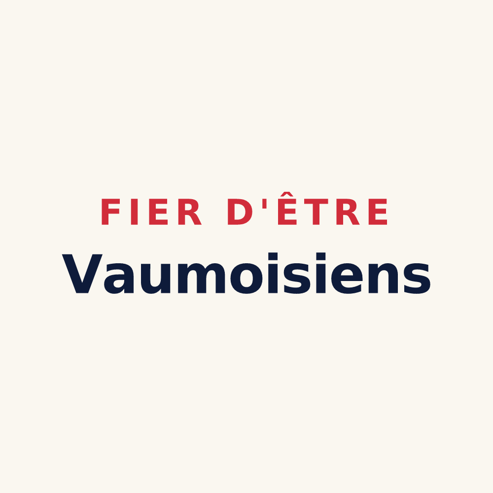Tasse « Fier d'être Vaumoisiens » — design pour Vaumoise