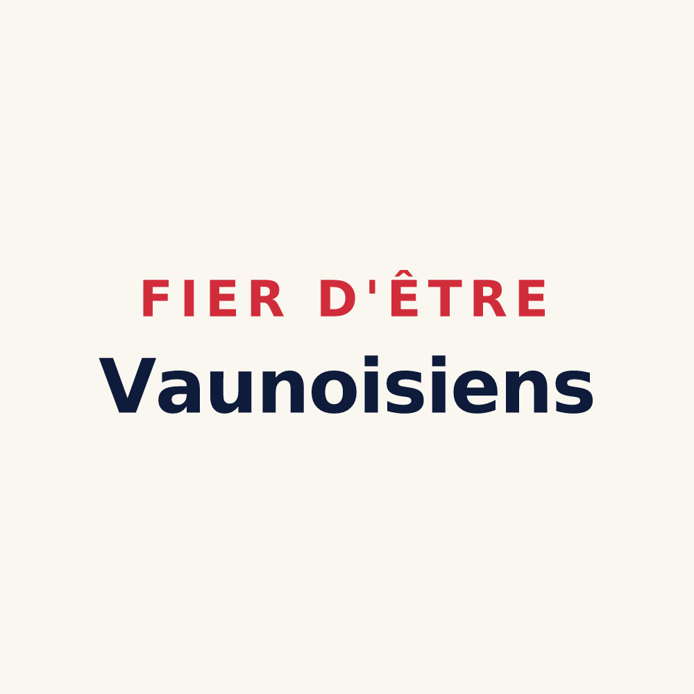 Tasse « Fier d'être Vaunoisiens » — design pour Vaunoise