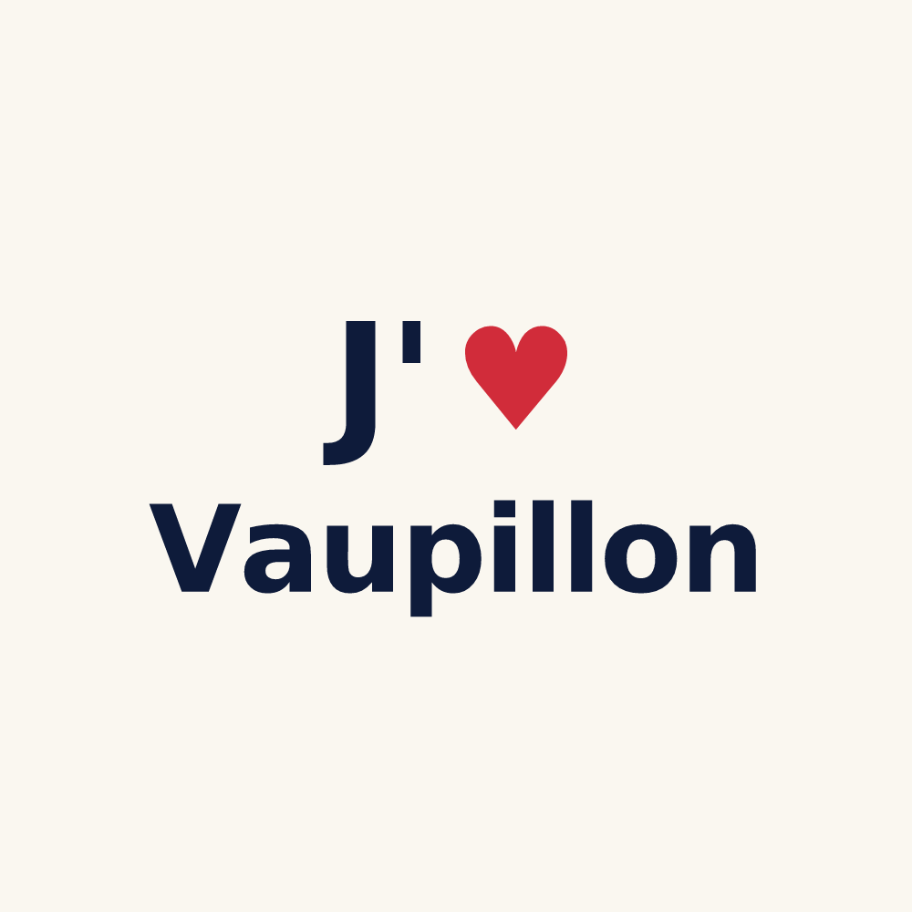 Tasse personnalisée Vaupillon — design J'aime Vaupillon