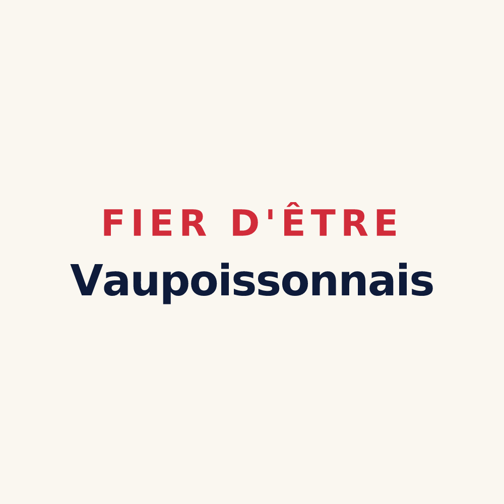 Tasse « Fier d'être Vaupoissonnais » — design pour Vaupoisson