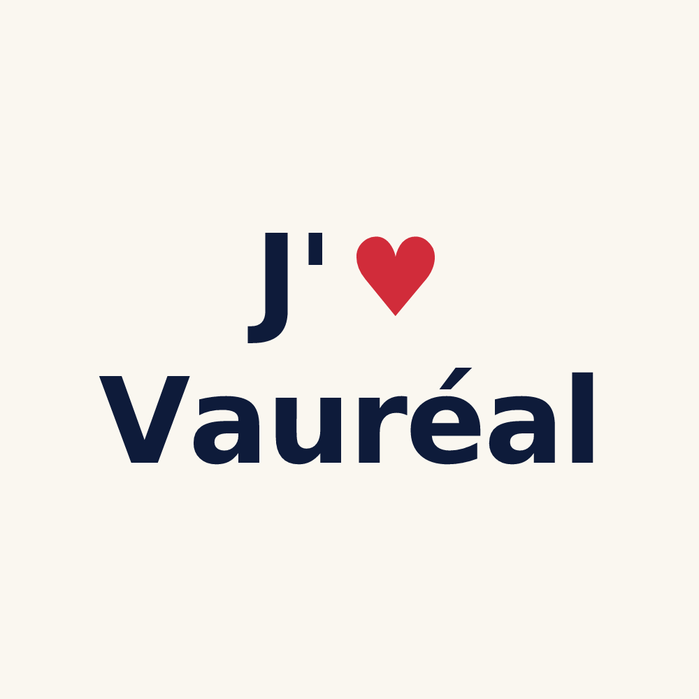 Tasse personnalisée Vauréal — design J'aime Vauréal