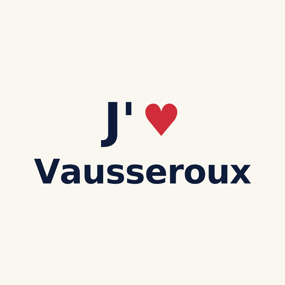 Tasse personnalisée Vausseroux — design J'aime Vausseroux