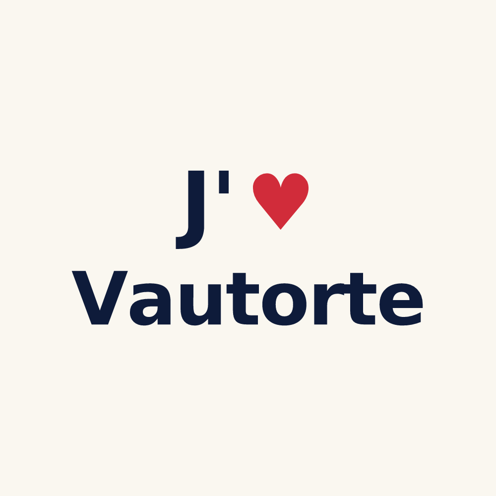 Tasse personnalisée Vautorte — design J'aime Vautorte